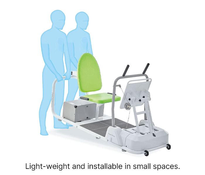 Light-weight and installable in small spaces.