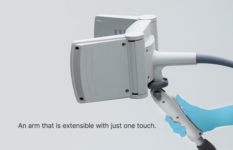 An arm that is extensible with just one touch.